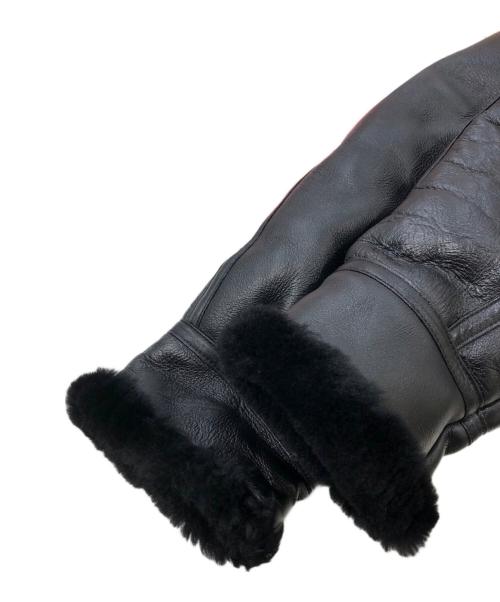 MORGAN MEMPHIS BELLE（モーガン メンフィス ベル）MORGAN MEMPHIS BELLE (モーガン メンフィス ベル) B-3ムートンジャケット ブラック サイズ:SIZE 46の古着・服飾アイテム