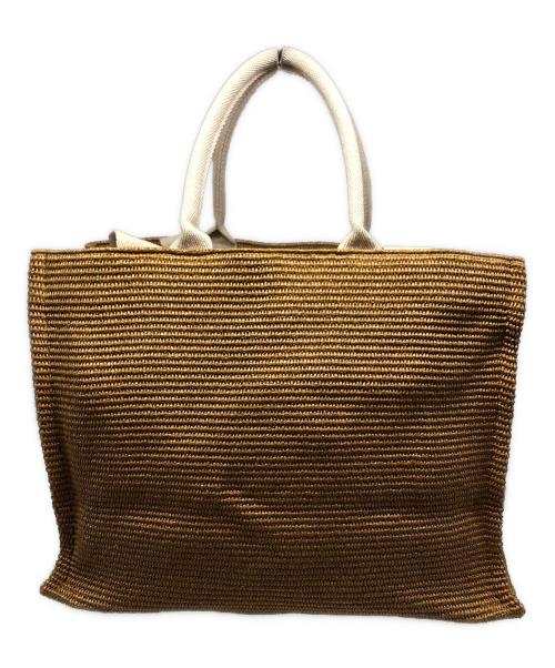 MARNI（マルニ）MARNI (マルニ) ラフィア2wayトートバッグ ベージュの古着・服飾アイテム