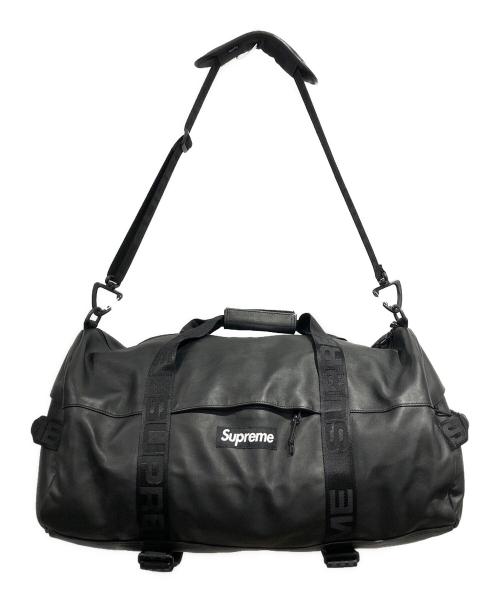 SUPREME（シュプリーム）SUPREME (シュプリーム) LEATHER DUFFLE BAG ブラックの古着・服飾アイテム