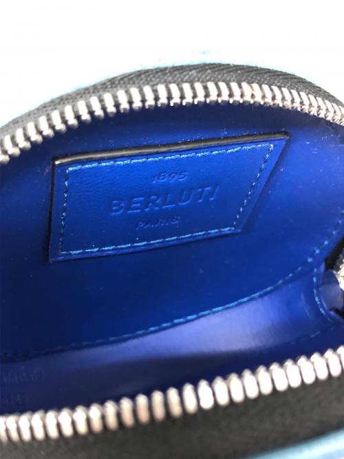 Berluti（ベルルッティ）Berluti (ベルルッティ) 丸型コインケース ブルーの古着・服飾アイテム