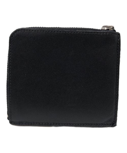COMME des GARCONS（コムデギャルソン）COMME des GARCONS (コムデギャルソン) Euelet Detailed Zip-Up Wallet ブラックの古着・服飾アイテム