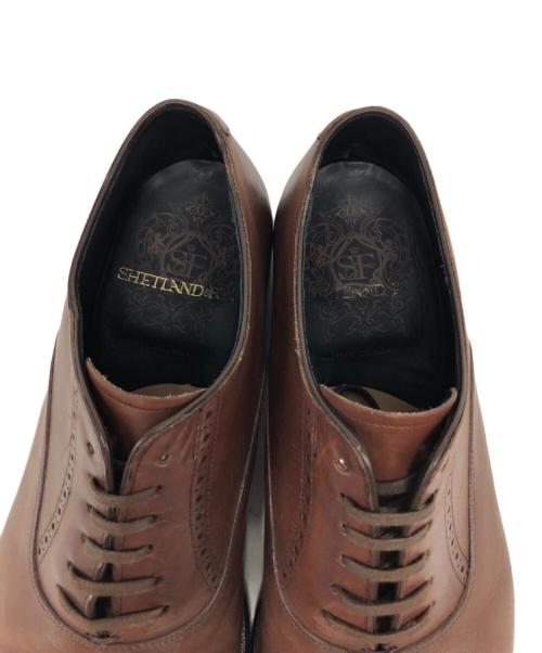 SHETLAND FOX（シェットランドフォックス）SHETLAND FOX (シェットランドフォックス) ウィングチップシューズ ブラウン サイズ:SIZE 6 1/2の古着・服飾アイテム
