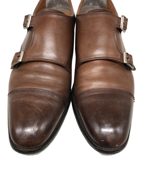 SCOTCH GRAIN（スコッチグレイン）SCOTCH GRAIN (スコッチグレイン) ダブルモンクストラップシューズ ブラウン サイズ:SIZE 24 1/2の古着・服飾アイテム