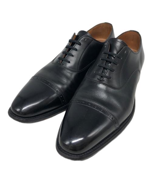 SCOTCH GRAIN（スコッチグレイン）SCOTCH GRAIN (スコッチグレイン) ウィングチップシューズ ブラック サイズ:SIZE 24 1/2の古着・服飾アイテム