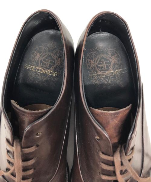 SHETLAND FOX（シェットランドフォックス）SHETLAND FOX (シェットランドフォックス) ストレートチップシューズ ブラウン サイズ:SIZE 6 1/2の古着・服飾アイテム