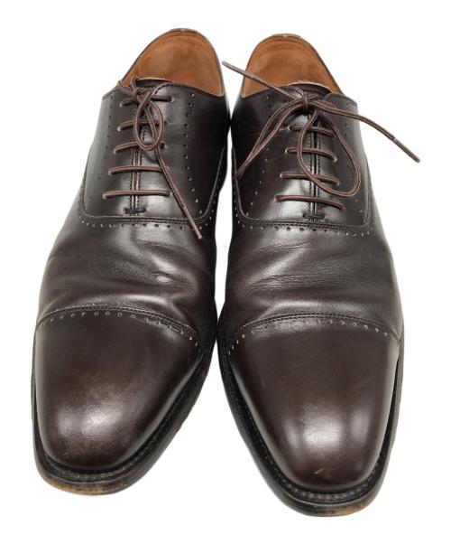 SCOTCH GRAIN（スコッチグレイン）SCOTCH GRAIN (スコッチグレイン) ストレートチップシューズ ブラウン サイズ:SIZE 26 1/2の古着・服飾アイテム