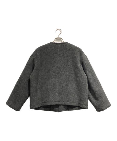 DANTON（ダントン）DANTON (ダントン) COLLARLESS JACKET グレー サイズ:36の古着・服飾アイテム