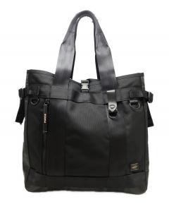 PORTER タンカー ブラック　トートバッグ　中古美品 タンカー 2way 中古 Porter タンカー トートバッグ 中古 PORTER