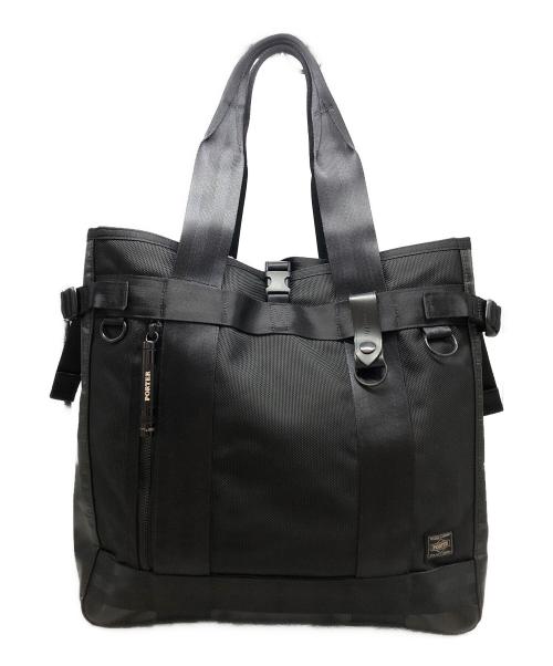 PORTER（ポーター）PORTER (ポーター) HEAT 2WAY TOTE BAG ブラックの古着・服飾アイテム