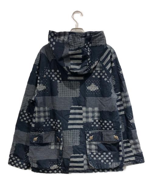 BLUE TRICK（ブルートリック）Blue Trick (ブルートリック) パッチワークフーデッドジャケット ネイビー サイズ:SIZE Sの古着・服飾アイテム