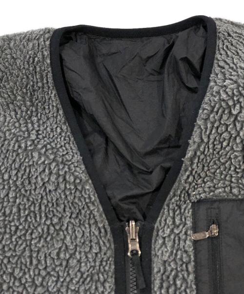 THE NORTH FACE（ザ ノース フェイス）THE NORTH FACE (ザ ノース フェイス) Reversible Extreme Pile Cardigan グレー×ブラック サイズ:SIZE Sの古着・服飾アイテム