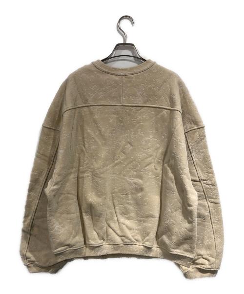 ALEXANDER WANG（アレキサンダー・ワン）ALEXANDER WANG (アレキサンダー・ワン) ALLOVER FLOCKING CREWNECK SWEATSHIRT ベージュ サイズ:SIZE Sの古着・服飾アイテム