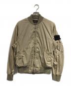 STONE ISLANDストーンアイランド）の古着「HD Pelleovo コットン ボンバー ジャケット」｜ベージュ