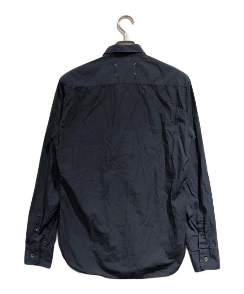 Maison Margiela（メゾンマルジェラ）Maison Margiela (メゾンマルジェラ) ガーメントダイシャツ ネイビー サイズ:SIZE 38の古着・服飾アイテム