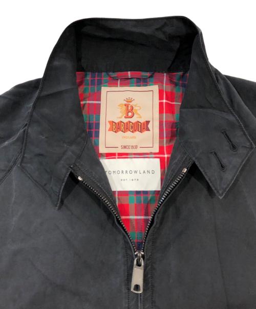 TOMORROW LAND（トゥモローランド）TOMORROW LAND (トゥモローランド) BARACUTA (バラクータ) シルクショートブルゾン ブラック サイズ:SIZE 38の古着・服飾アイテム