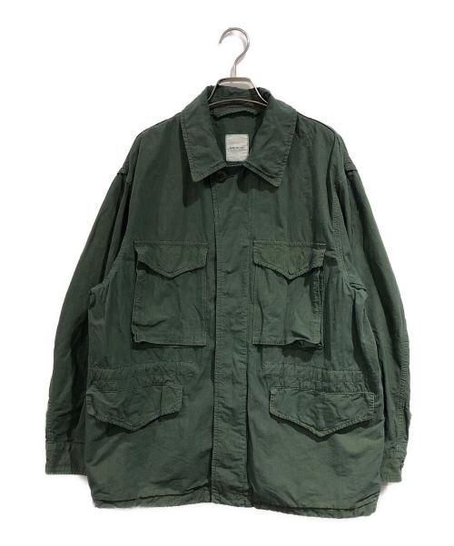sage de cret（サージュデクレ）SAGE DE CRET (サージュデクレ) サファリジャケット グリーン サイズ:SIZE Sの古着・服飾アイテム