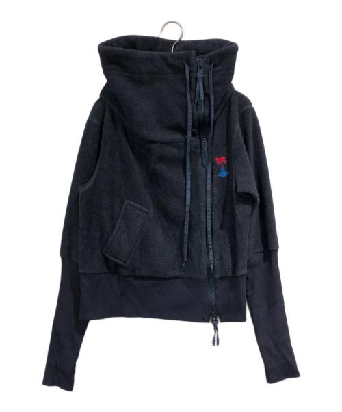 Vivienne Westwood RED LABEL（ヴィヴィアンウエストウッドレッドレーベル）Vivienne Westwood RED LABEL (ヴィヴィアンウエストウッドレッドレーベル) フリースジップジャケット ネイビー サイズ:SIZE Mの古着・服飾アイテム