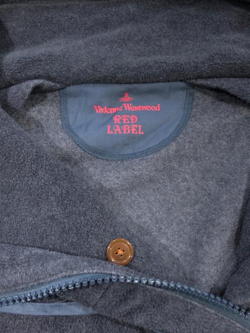 Vivienne Westwood RED LABEL（ヴィヴィアンウエストウッドレッドレーベル）Vivienne Westwood RED LABEL (ヴィヴィアンウエストウッドレッドレーベル) フリースジップジャケット ネイビー サイズ:SIZE Mの古着・服飾アイテム