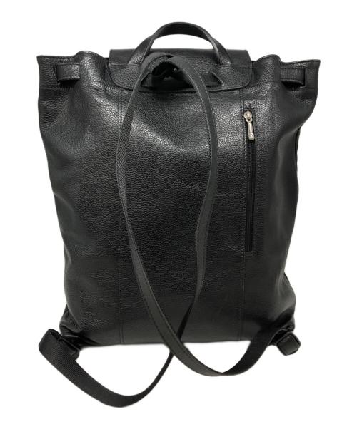 LONGCHAMP（ロンシャン）LONGCHAMP (ロンシャン) ルフローネレザーリュック ブラックの古着・服飾アイテム