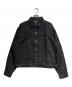 HERALBONY（ヘラルボニー）の古着「kaedeデニムブルゾン「かえでのチョキチョキ」BLACK」｜ブラック