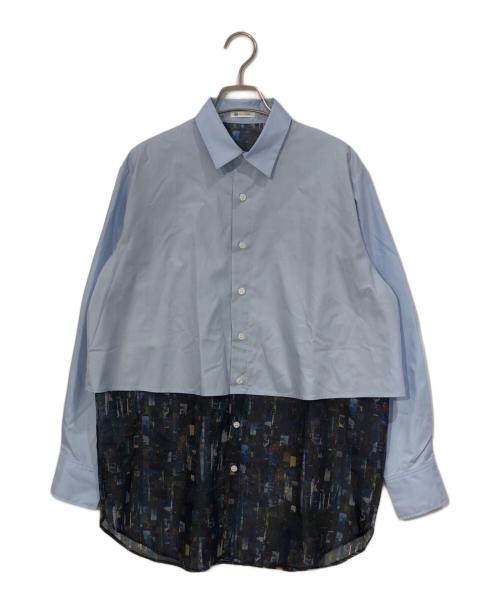 HERALBONY（ヘラルボニー）HERALBONY (ヘラルボニー) オーガンジーレイヤードシャツ「夜景」Kaoru Iga ブルー サイズ:SIZE Freeの古着・服飾アイテム
