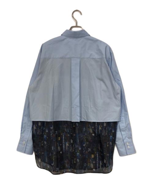 HERALBONY（ヘラルボニー）HERALBONY (ヘラルボニー) オーガンジーレイヤードシャツ「夜景」Kaoru Iga ブルー サイズ:SIZE Freeの古着・服飾アイテム