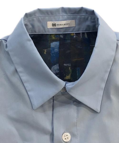 HERALBONY（ヘラルボニー）HERALBONY (ヘラルボニー) オーガンジーレイヤードシャツ「夜景」Kaoru Iga ブルー サイズ:SIZE Freeの古着・服飾アイテム