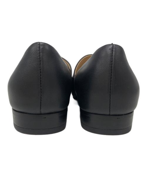 CLANE（クラネ）CLANE (クラネ) SIDE CUT STACKED FLAT SHOES ブラック サイズ:SIZE 23cmの古着・服飾アイテム