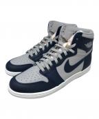 NIKEナイキ）の古着「AIR JORDAN 1 HI 85 ハイカットスニーカー」｜ネイビー×グレー