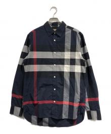 BURBERRY（バーバリー）の古着「Windsor patch pocket shirt」｜ネイビー