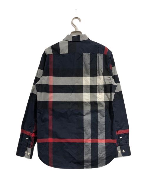 BURBERRY（バーバリー）BURBERRY (バーバリー) Windsor patch pocket shirt ネイビー サイズ:SIZE Sの古着・服飾アイテム