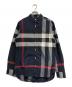 BURBERRY（バーバリー）の古着「Windsor patch pocket shirt」｜ネイビー