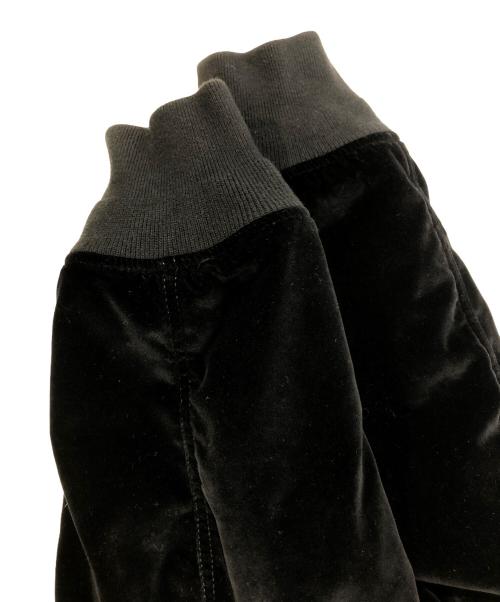 SUPREME（シュプリーム）Supreme (シュプリーム) Clayton Patterson (クレイトンパターソン) Skulls Embroidered Velvet MA-1 ブラック サイズ:SIZE Lの古着・服飾アイテム