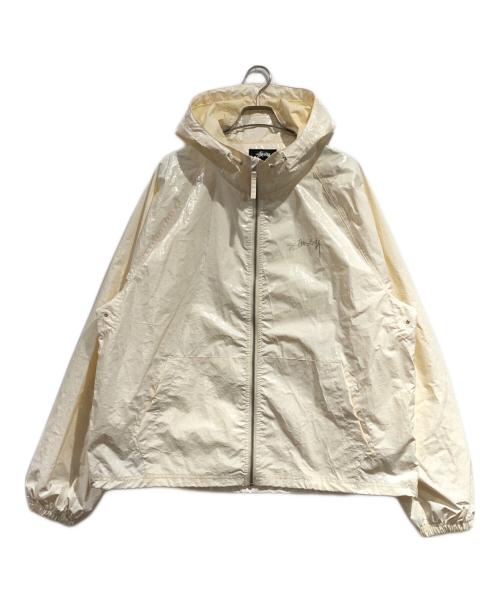 stussy（ステューシー）stussy (ステューシー) ビーチシェルジャケット ホワイト サイズ:SIZE XLの古着・服飾アイテム