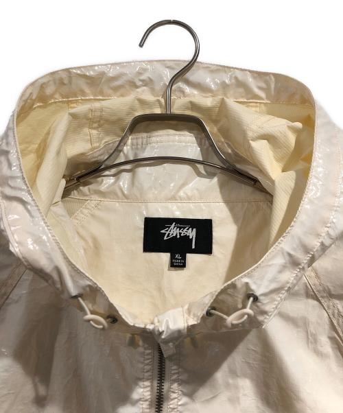 stussy（ステューシー）stussy (ステューシー) ビーチシェルジャケット ホワイト サイズ:SIZE XLの古着・服飾アイテム