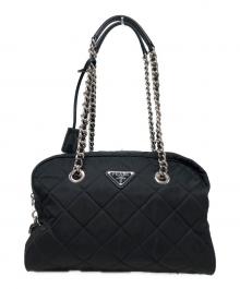 PRADA（プラダ）の古着「チェーンショルダーバッグ」｜ブラック