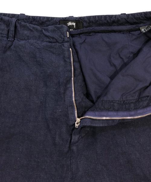 stussy（ステューシー）stussy (ステューシー) Relaxed Trouser Textured Linen ネイビー サイズ:SIZE 32の古着・服飾アイテム