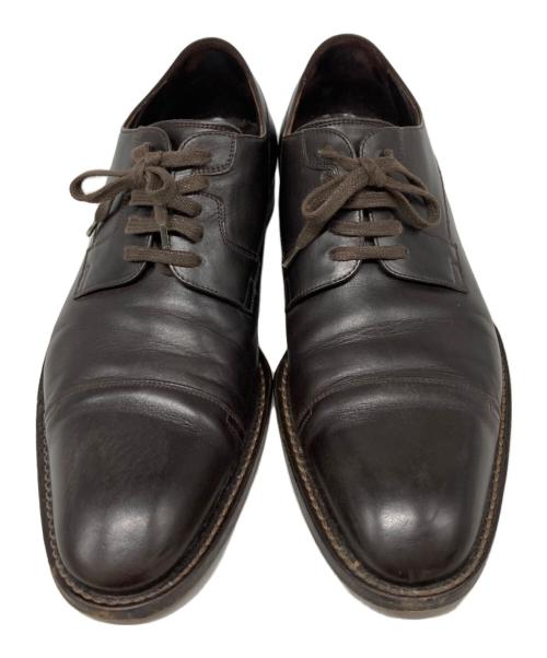 GUCCI（グッチ）GUCCI (グッチ) ストレートチップシューズ ブラウン サイズ:SIZE 43の古着・服飾アイテム