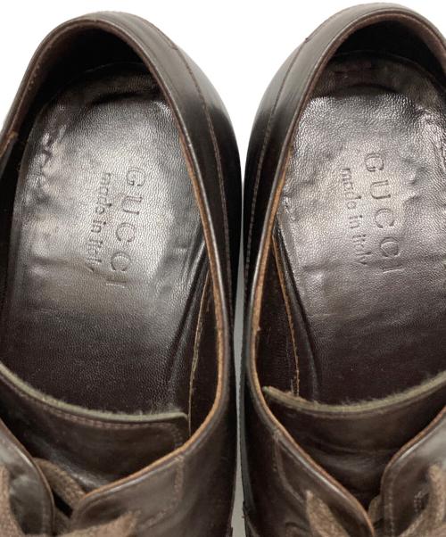 GUCCI（グッチ）GUCCI (グッチ) ストレートチップシューズ ブラウン サイズ:SIZE 43の古着・服飾アイテム
