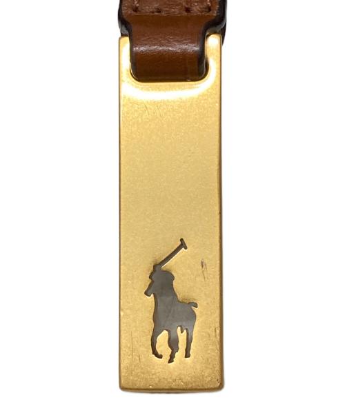 POLO RALPH LAUREN（ポロ・ラルフローレン）POLO RALPH LAUREN (ポロ・ラルフローレン) レザーワンショルダーバッグ ブラウンの古着・服飾アイテム
