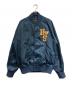 Hysteric Glamour（ヒステリックグラマー）の古着「LISTEN TO HGアップリケ スタジャン」｜ネイビー
