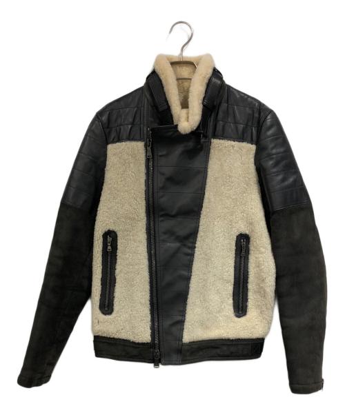 NEIL BARRETT（ニールバレット）NEIL BARRETT (ニールバレット) ボアライダースジャケット ブラック サイズ:SIZE Sの古着・服飾アイテム