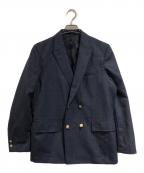 BEAMS PLUSビームスプラス）の古着「4B Double Breasted Dobby Hairline」｜ネイビー