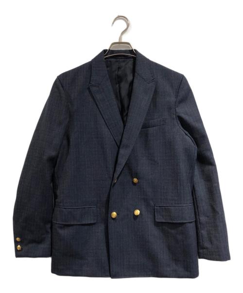 BEAMS PLUS（ビームスプラス）BEAMS PLUS (ビームスプラス) 4B Double Breasted Dobby Hairline ネイビー サイズ:SIZE Sの古着・服飾アイテム