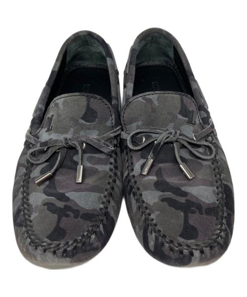 LOUIS VUITTON（ルイ ヴィトン）LOUIS VUITTON (ルイ ヴィトン) カモフラ モカシン ドライビング シューズ ブラック サイズ:SIZE 25cmの古着・服飾アイテム