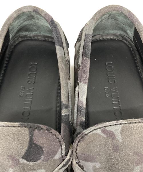LOUIS VUITTON（ルイ ヴィトン）LOUIS VUITTON (ルイ ヴィトン) カモフラ モカシン ドライビング シューズ ブラック サイズ:SIZE 25cmの古着・服飾アイテム