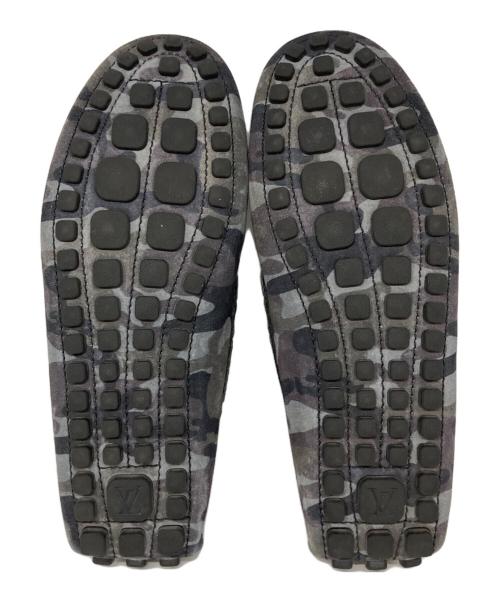 LOUIS VUITTON（ルイ ヴィトン）LOUIS VUITTON (ルイ ヴィトン) カモフラ モカシン ドライビング シューズ ブラック サイズ:SIZE 25cmの古着・服飾アイテム