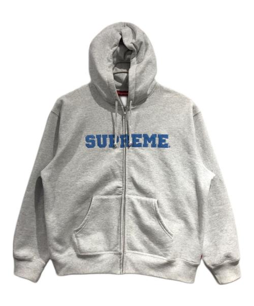 SUPREME（シュプリーム）SUPREME (シュプリーム) Collegiate Applique Zip Up Hooded Sweatshirt グレー サイズ:SIZE Lの古着・服飾アイテム