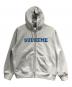 SUPREME（シュプリーム）の古着「Collegiate Applique Zip Up Hooded Sweatshirt」｜グレー