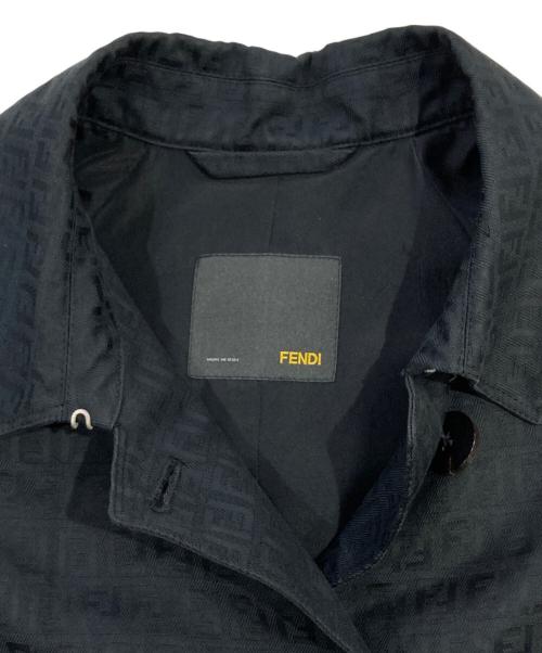 FENDI（フェンディ）FENDI (フェンディ) ズッカ柄ロングコート ブラック サイズ:SIZE 40の古着・服飾アイテム